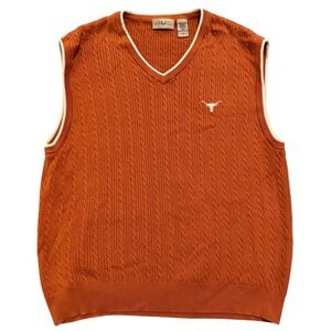 Texas Longhorns Sportswear‎ Knit Vesi Vest Orange Mens Med